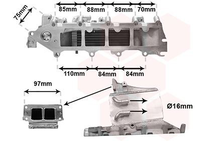 Do koszyka Kolektor ssący Volkswagen Passat B8 3G2, CB2